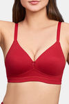 Intimacy Padded Non Wired Medium Coverage T-Shirt Bra - Fiery Red — thumbnail 4